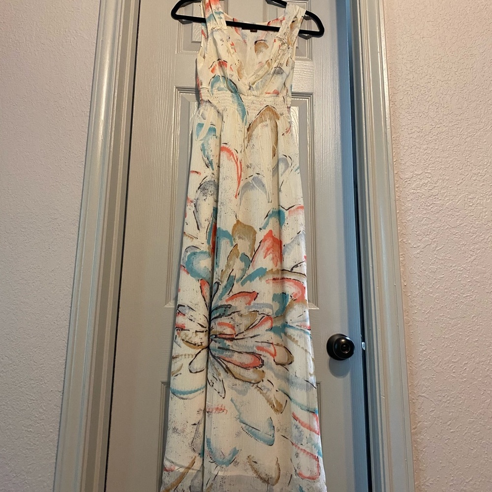 Maxi Dress, Floral Sun Dress, White Summer Outfit